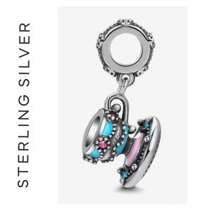 🌟 S925 Sterling Silver Tea Cup & Saucer Charm